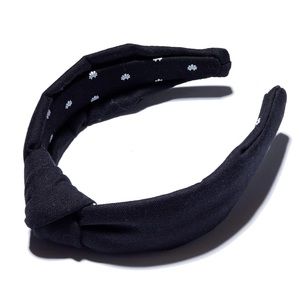 Lele Sadoughi Black Woven Headband